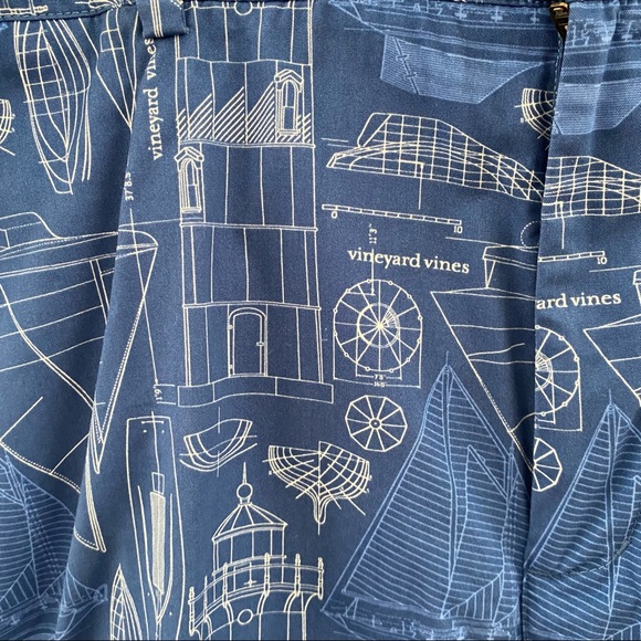 Vineyard Vines Cap Cod Blueprint Breaker Shorts - Picture 8 of 8